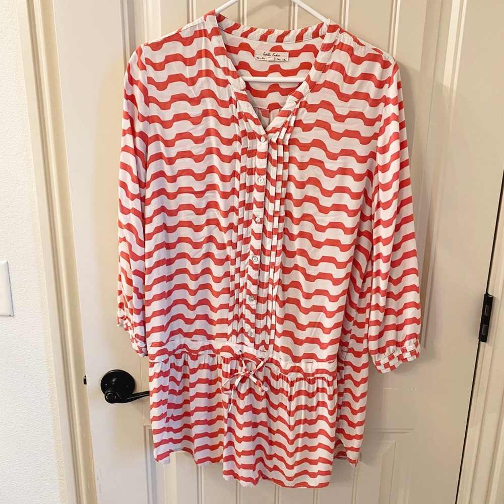 Anthropologie Chevron Tie Top